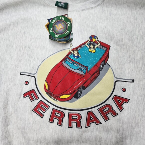 NWT Vintage MV Sport Sweatshirt Crewneck Sweatshirt Ferrara Men's Size 2XL - Picture 2 of 15